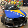 Bosnien Herzegowina Flagge Motorhaube