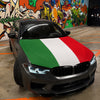 Italien Flagge Motorhaube